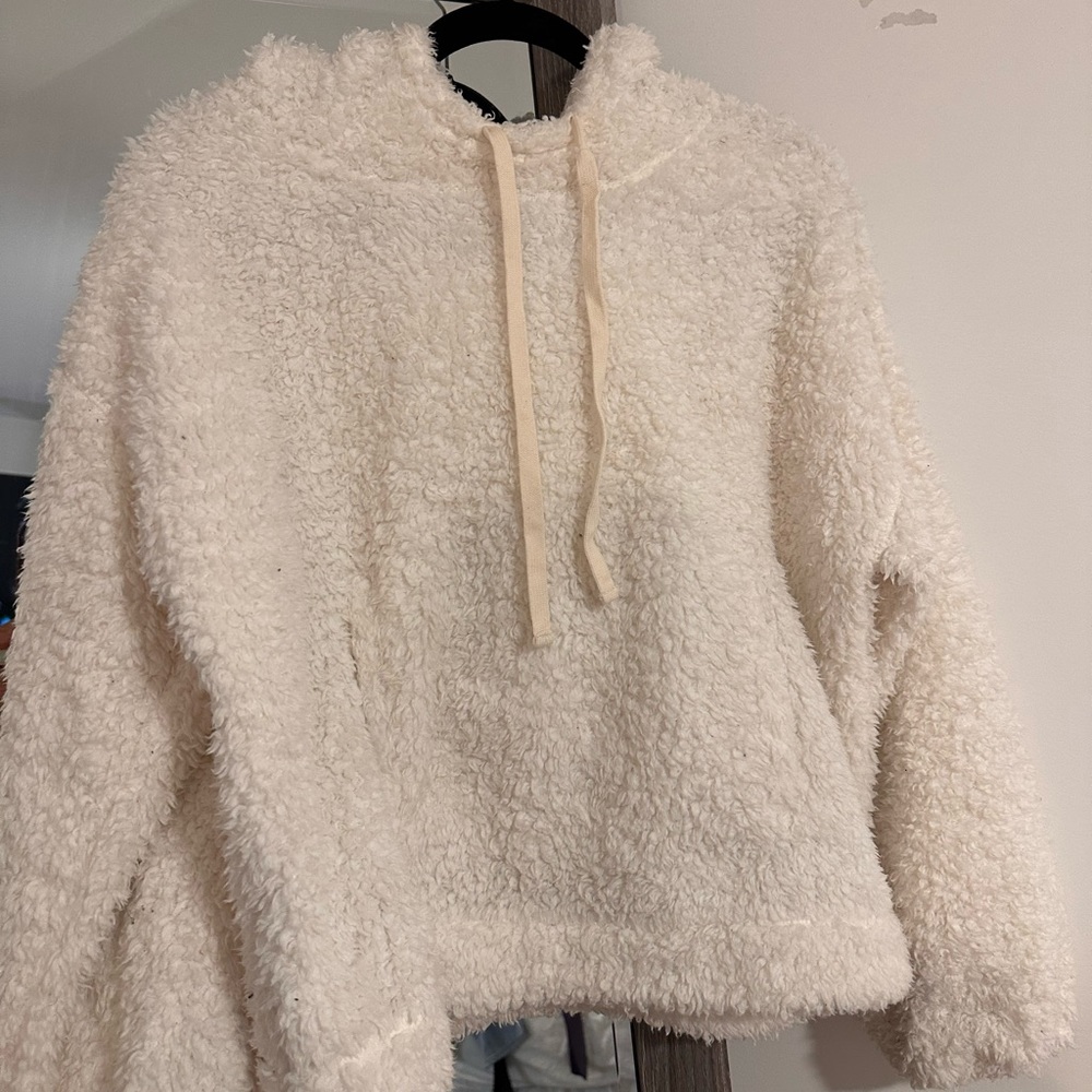 Comfy cozy furry sweatshirt